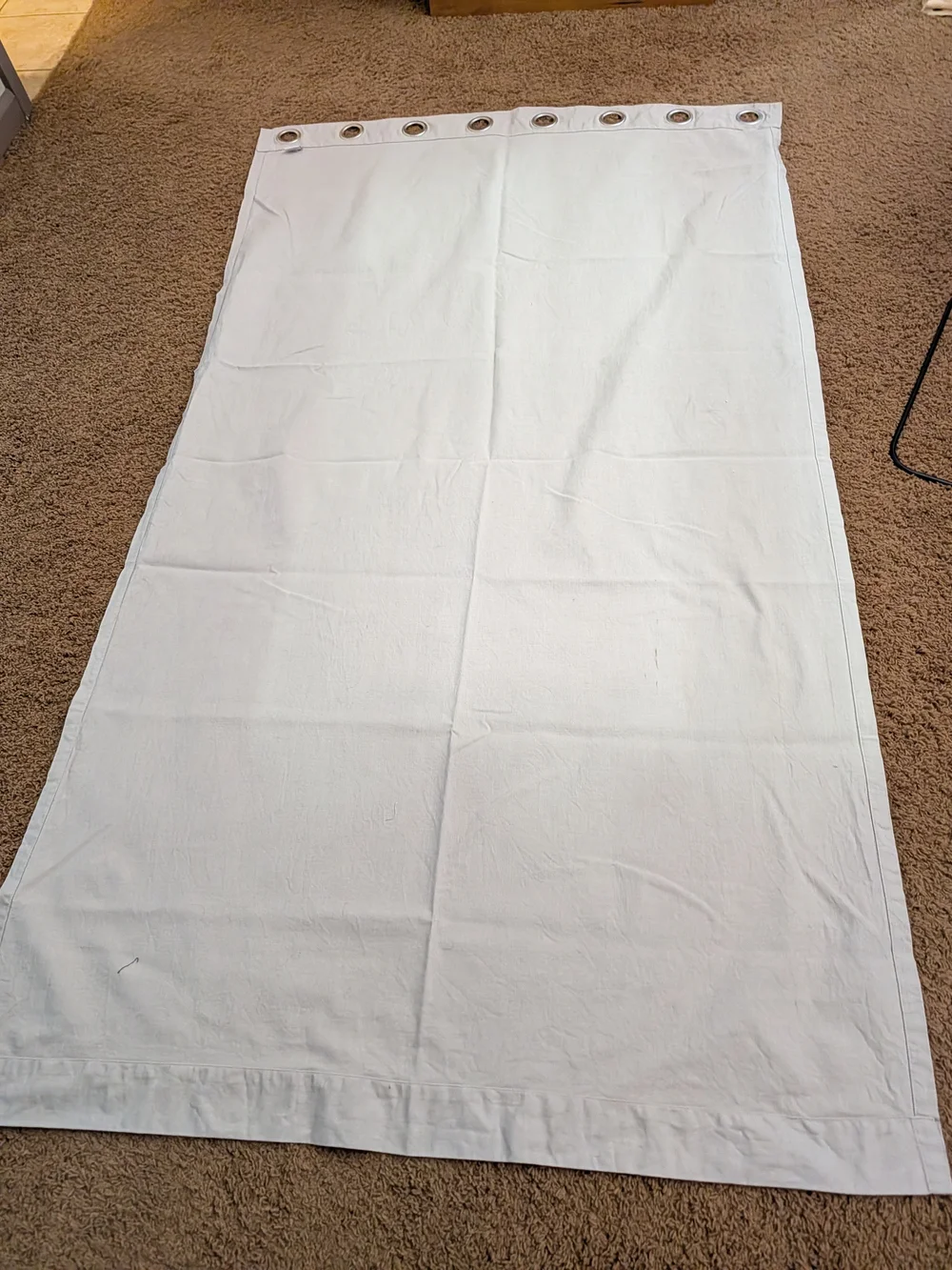 Threshold White Grommet Curtain Panel - Neutral Bedding Accent